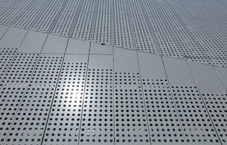 Facadebeklædning i perforerede metal, Facade, perforerede plader, Facadebeklædning i metal, stål facader, facadebeklædning, facader, metal, metal facade,