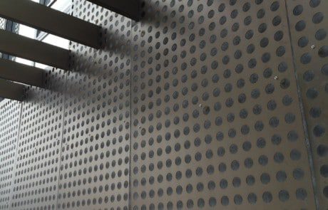 Facadebeklædning i perforerede metal, Facade, perforerede plader, Facadebeklædning i metal, stål facader, facadebeklædning, facader, metal, metal facade,