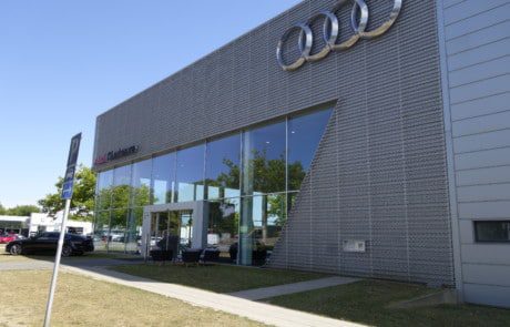 Facadebeklædning i metal, Facade, perforerede plader, Facadebeklædning i metal, stål facader, facadebeklædning, facader, metal, metal facade,